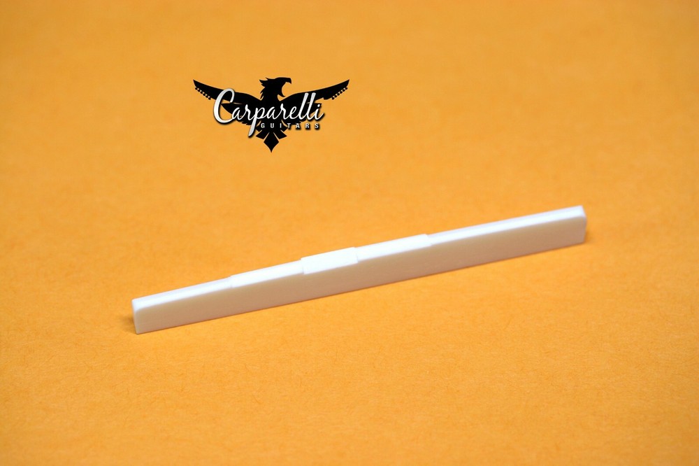 Carparelli Bone compensated classical acoustic guitar saddle / bridge white 80mm