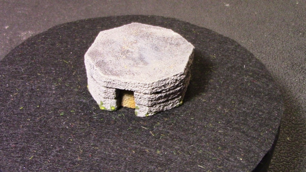 🔥 15mm Painted WW2 Concrete Pillbox (Plaster)