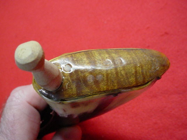 Flat Muzzleloader Powder Horn/Priming Horn - Nice !! (C)