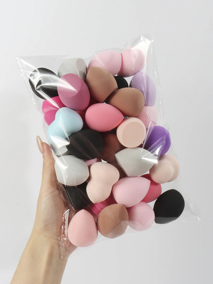 12pcs Beauty Makeup Sponge Medium Size Foundation Puff Random Shape - NEW