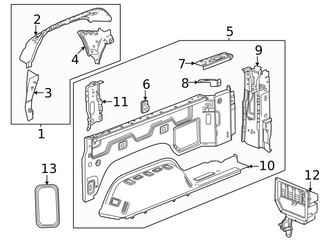 Genuine GM Upper Panel 85628460