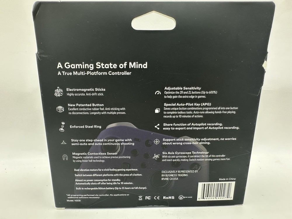 Gulikit Zen Pro Wireless Controller Nintendo Switch PC Android iOS Purple Sealed