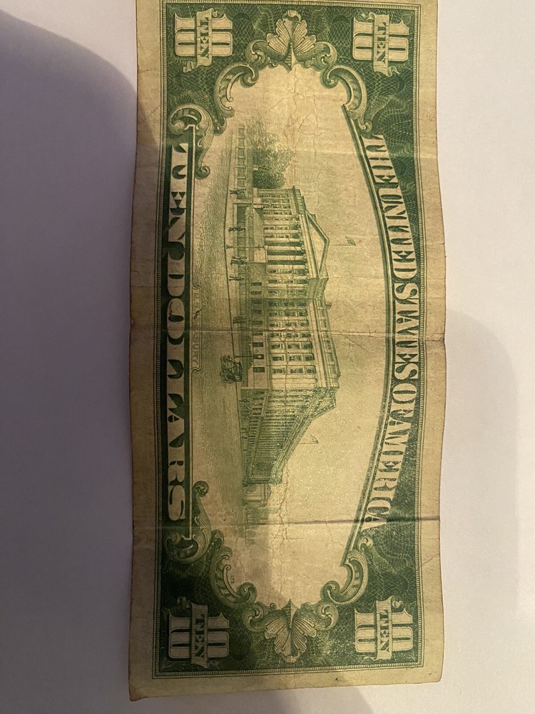 billete de 10 dolares 1934