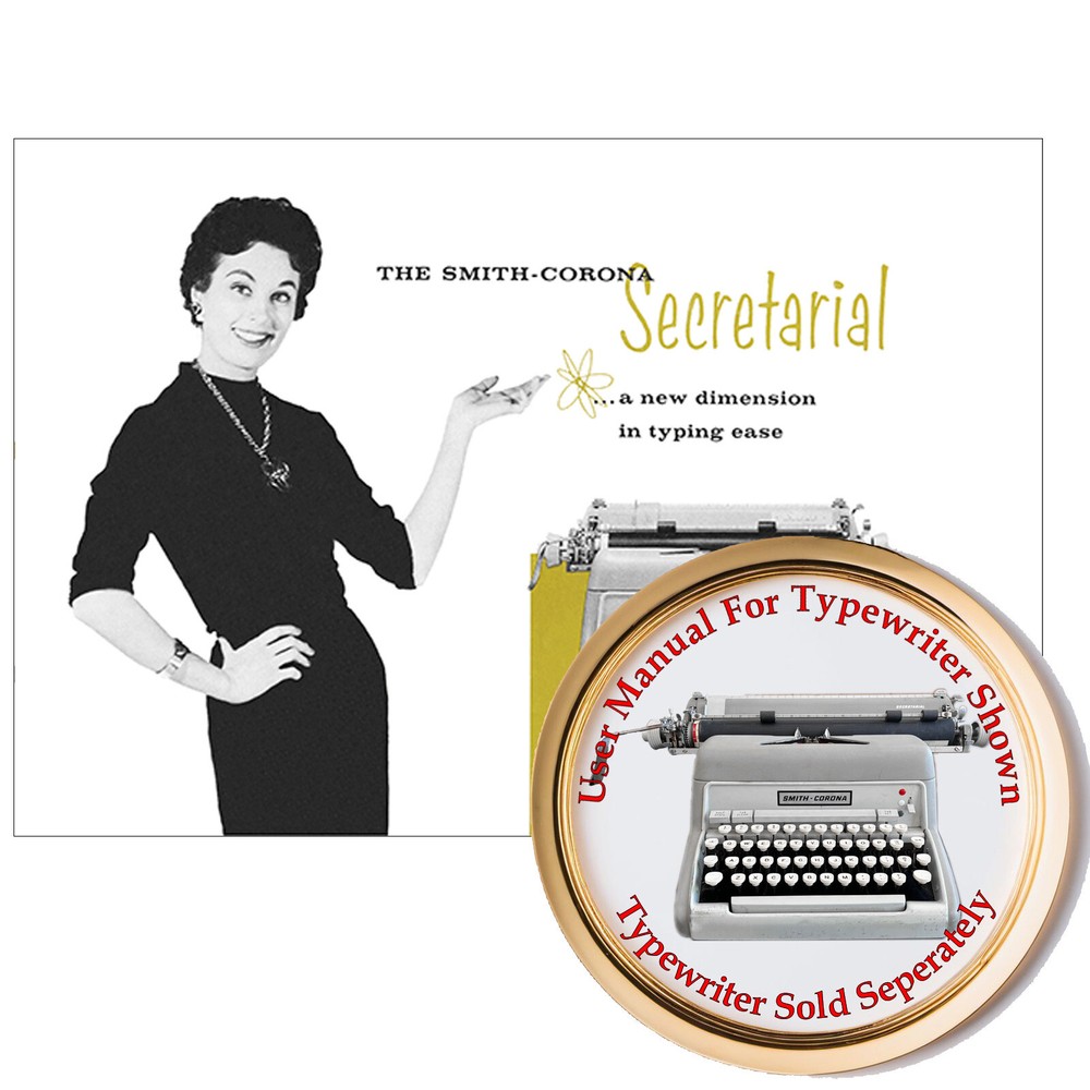 Smith Corona Secretarial Typewriter User Instruction Manual