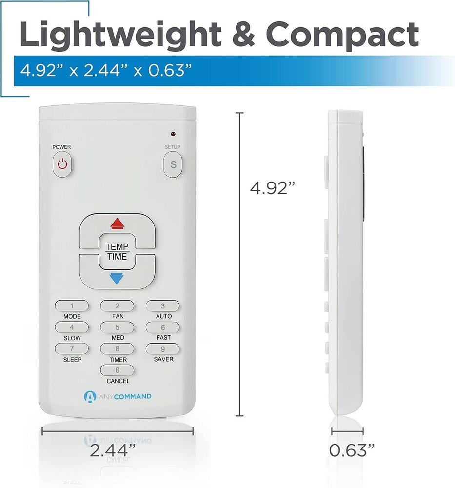 AnyCommand AC Remote for Over 60 Brands Universal Air Conditioner Remote Control