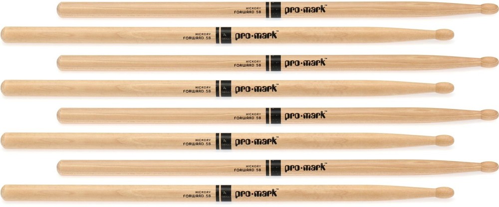 Promark Classic Forward Drumsticks - 5B, 4-pack (2-pack) Bundle