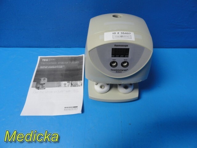 Haemonetics Haemoscope TEG 5000 Thrombelastograph Hemostasis Analyzer ~ 36407