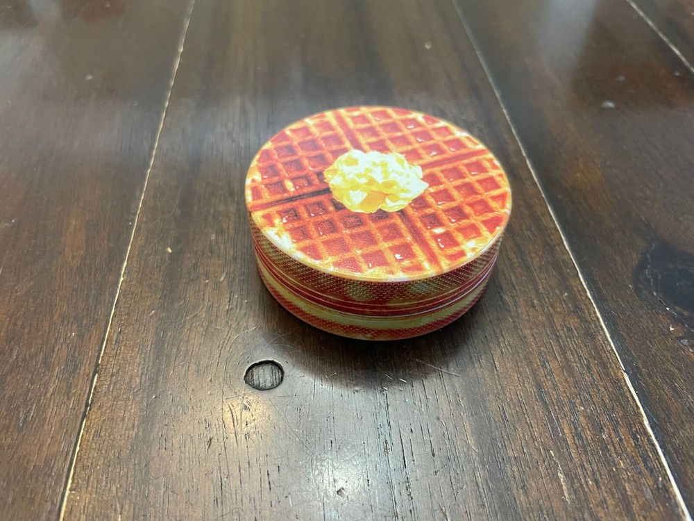 2.5” Premium 2pc Spice Herb Grinder Crusher Waffle Stack
