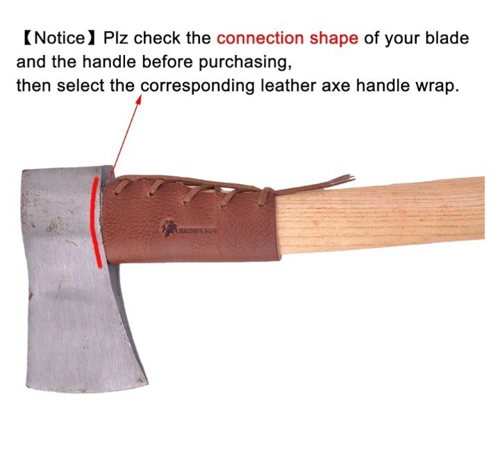 Waynes Dog Leather Axe Collar Guard