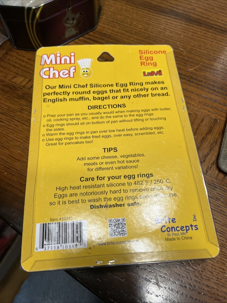 Jacent Mini Chef Round Silicone Egg Ring, 1-Pack