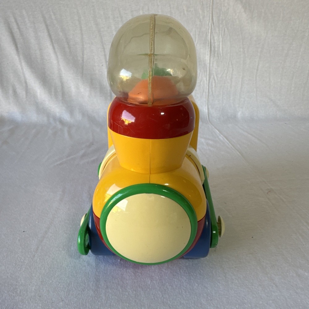 Vintage 1990 Tomy Pull String Train Ball Toy