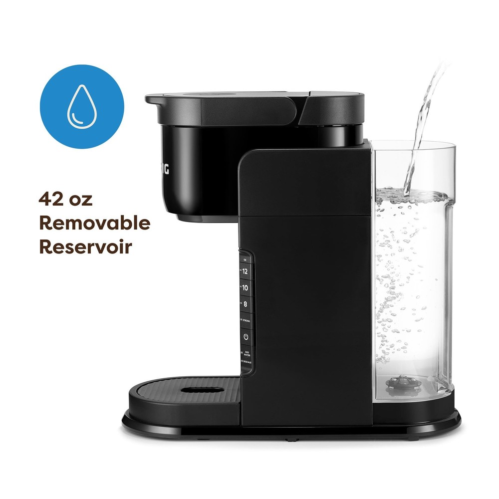 K-Express Single Serve K-Cup Pod Coffee Maker, 3 Brew Sizes, Strong Button Fe...