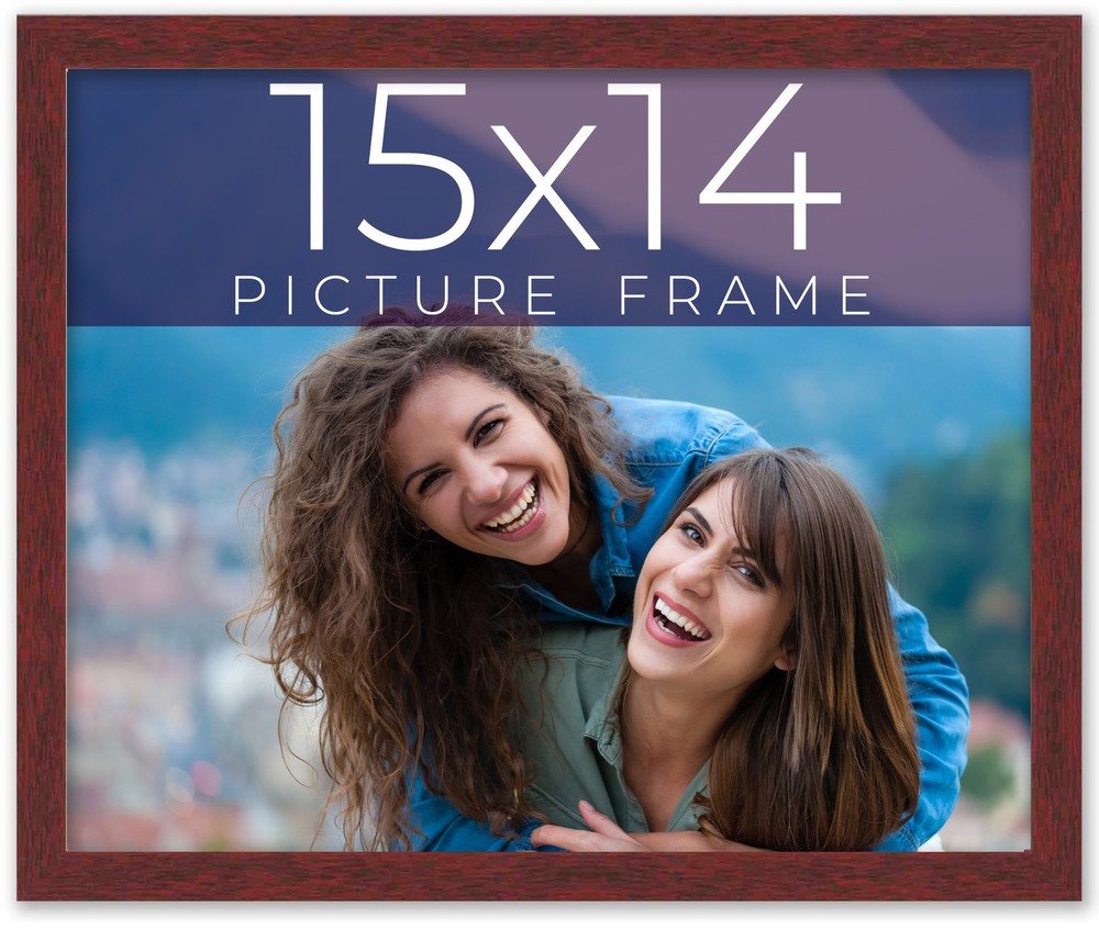 15x14 Frame Brown Solid Wood Picture Frame Width 0.75 Inches | Interior Frame De