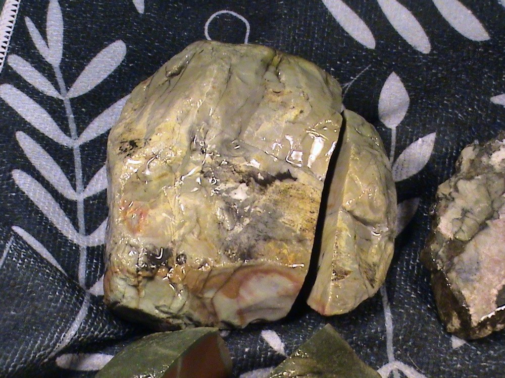 Mixed One-Cut Jasper Agate Lot, Solid Rough, Lapidary Rocks, 4 LBS, 4 OZ, #375