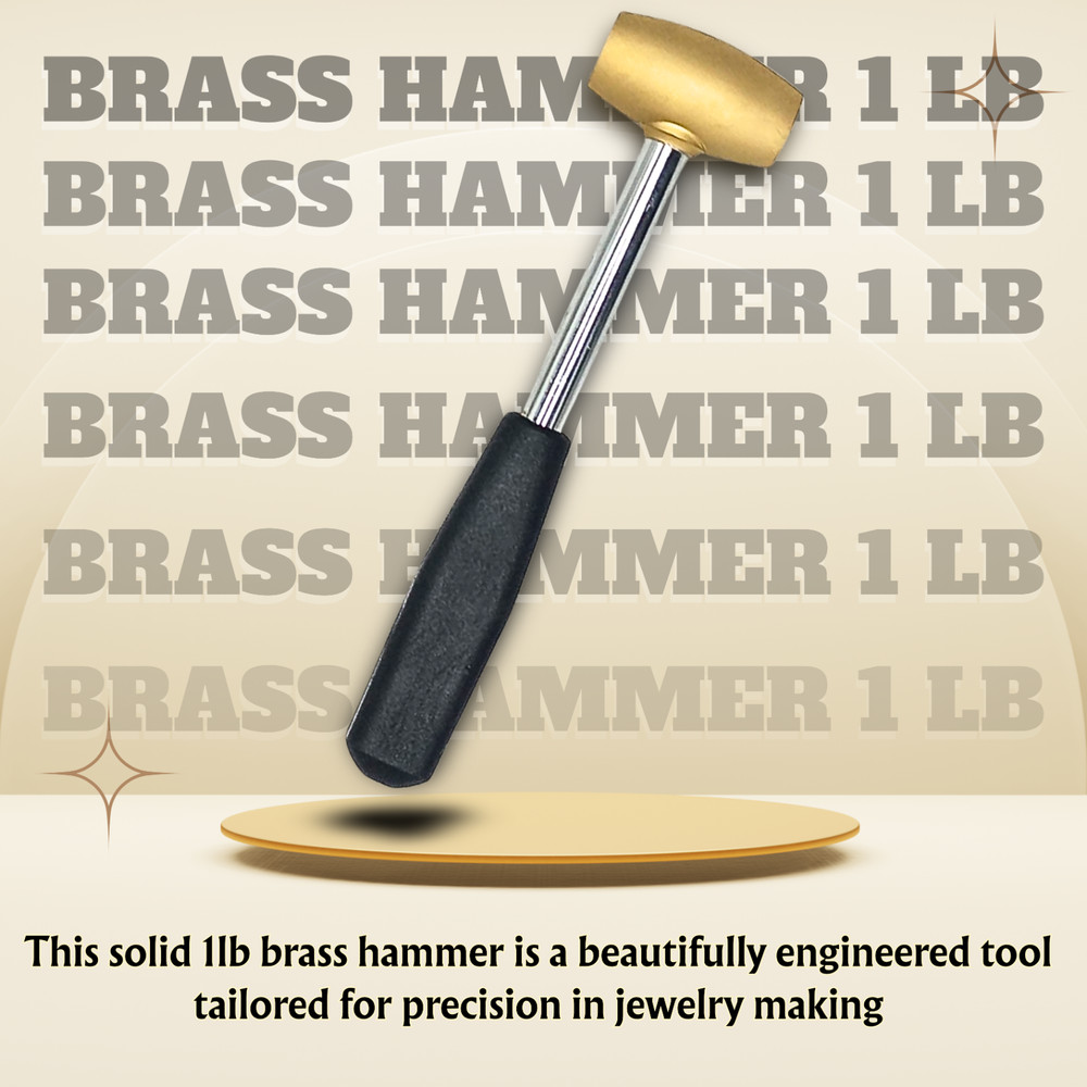 Brass Hammer 1LB - Non Marring Striking Mallet