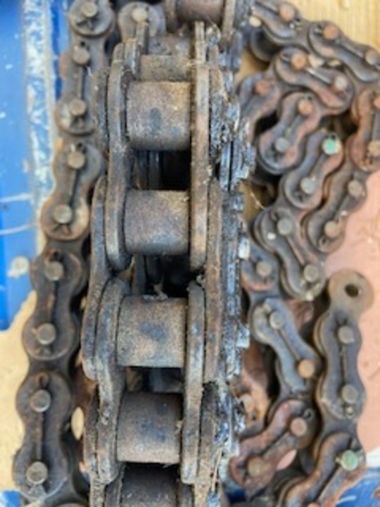 LARGE COTTERED PIN ROLLER CHAIN #100 and #120