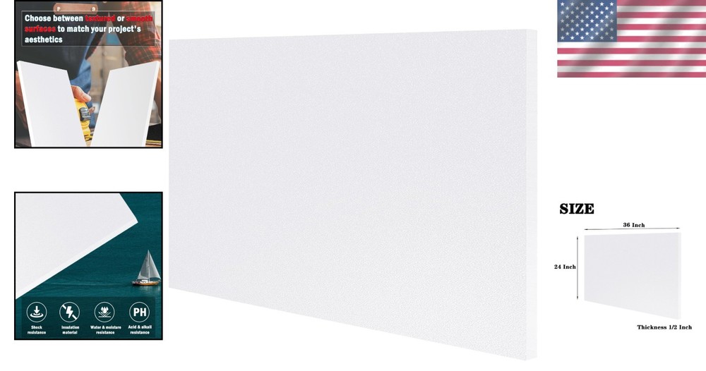 Industrial Grade HDPE Panel 24" x 36" - Textured & Smooth Dual-Surface Design