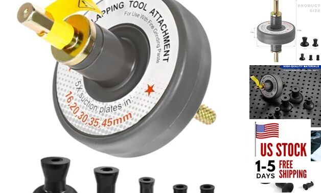 Valve Lapping Tool, Small Engine Valves Grinding Attachment Tool with 5