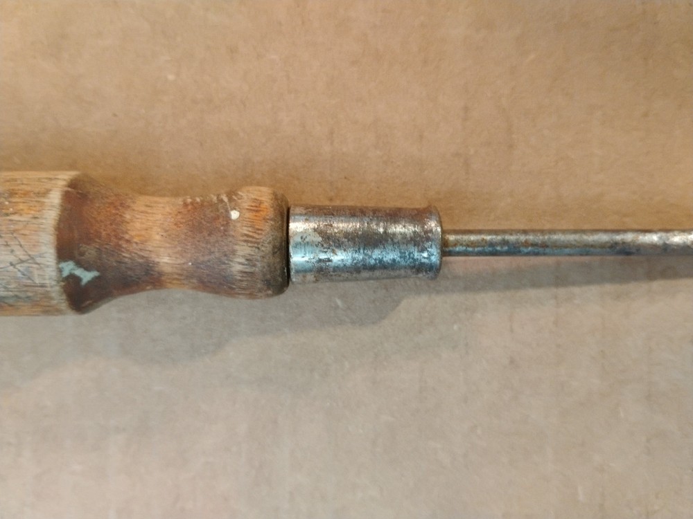 Antique Solid Handle Screw Driver Wood Handle Screwdriver Vtg 7 In.
