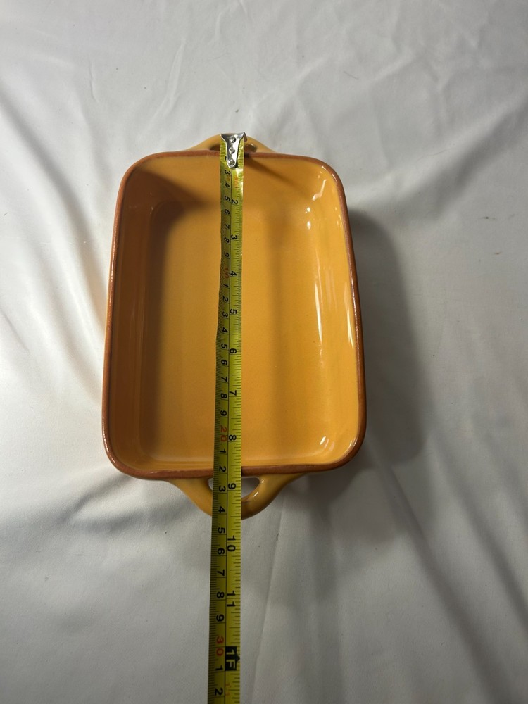 World Market Ceramic Rectangular Baking Dish Oven & Dishwasher Safe Yellow