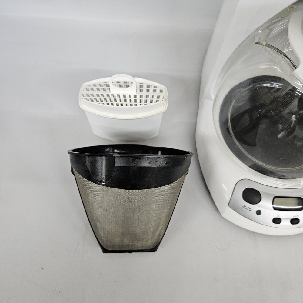 Braun White 10 Cup Coffee Maker Type 3105 Programable Tested Working - Czech Rep