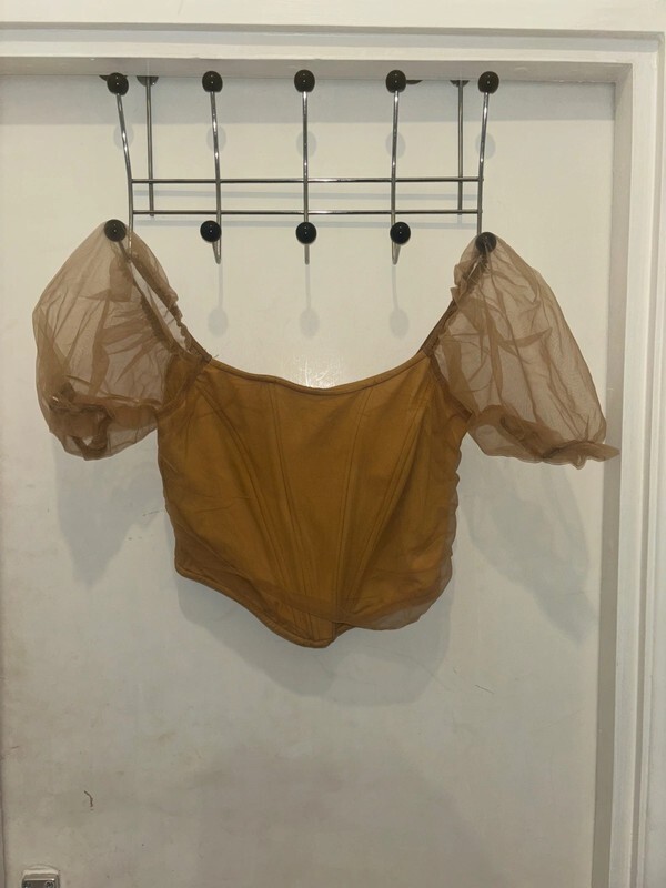 Camel Co-ord Set Evening Wear