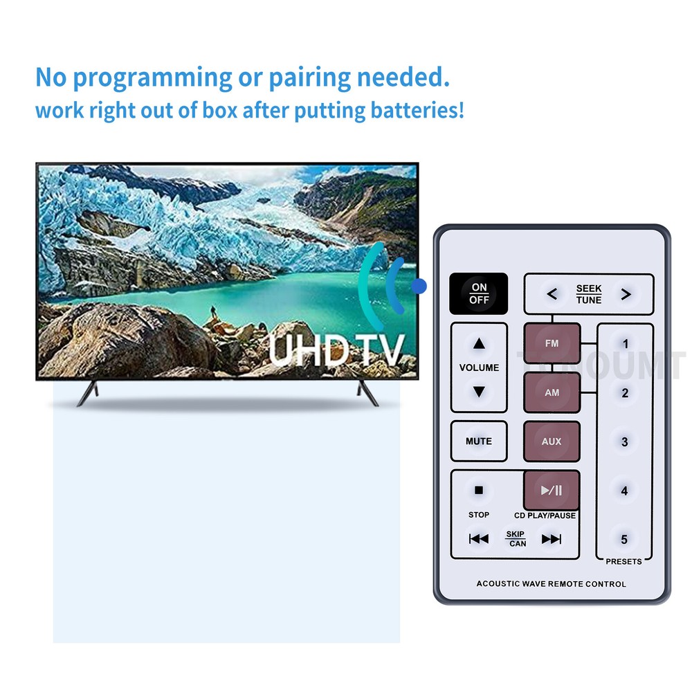 For Bose Acoustic Wave CD Remote Control CD-3000 Music System White