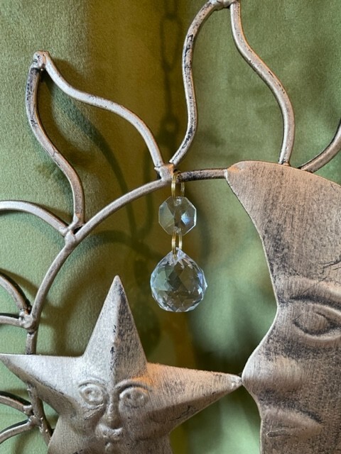 Wind Chime - Large Brass Sun-Moon-Star - The Trilogy