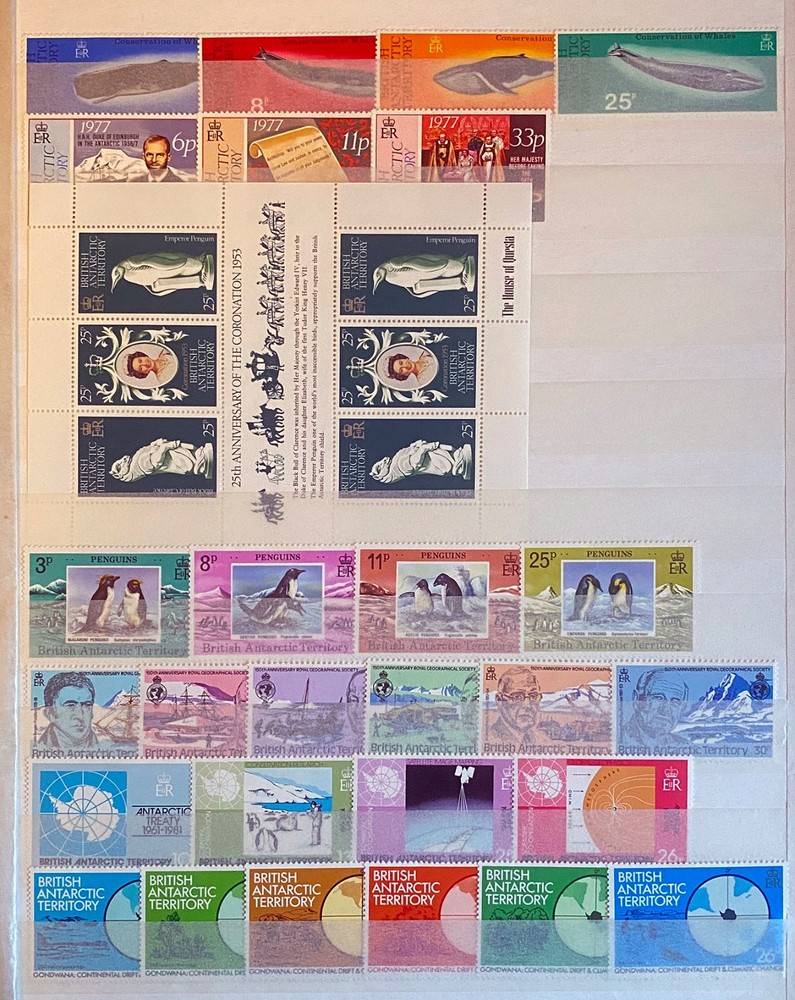 British Antarctic Territory. 1977-85 Mint Stamp collection