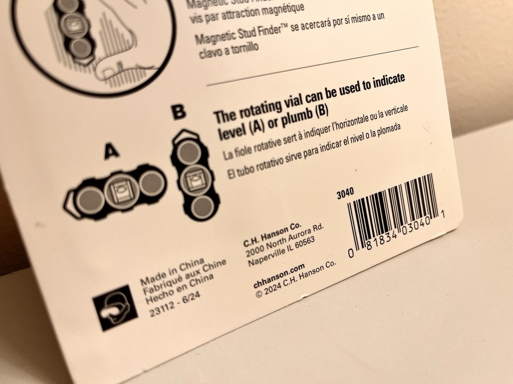 CH Hanson 03040 Magnetic Stud Finder