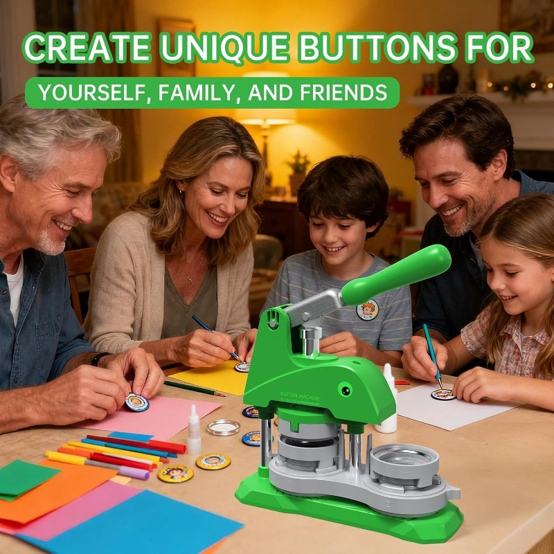 Maker Machine 3 Sizes DIY Pin Making Machine 1+1.25+2.25 inch, Interchangeable