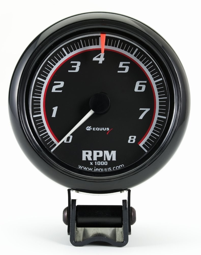 6086 2-1/2" Mini Tachometer, Black