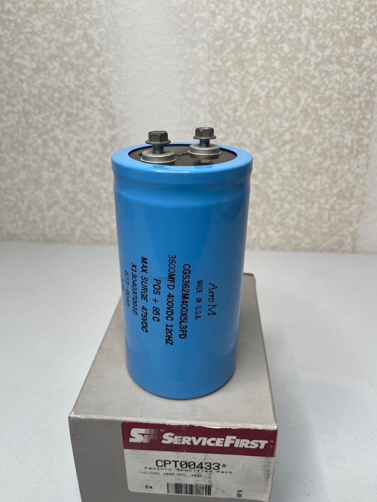 Trane Serive First CPT00433 Capacitor 3600 MFD 400V