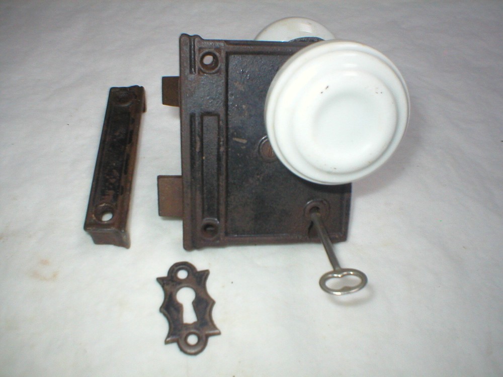 Antique Victorian Era Surface Mount Door Hardware