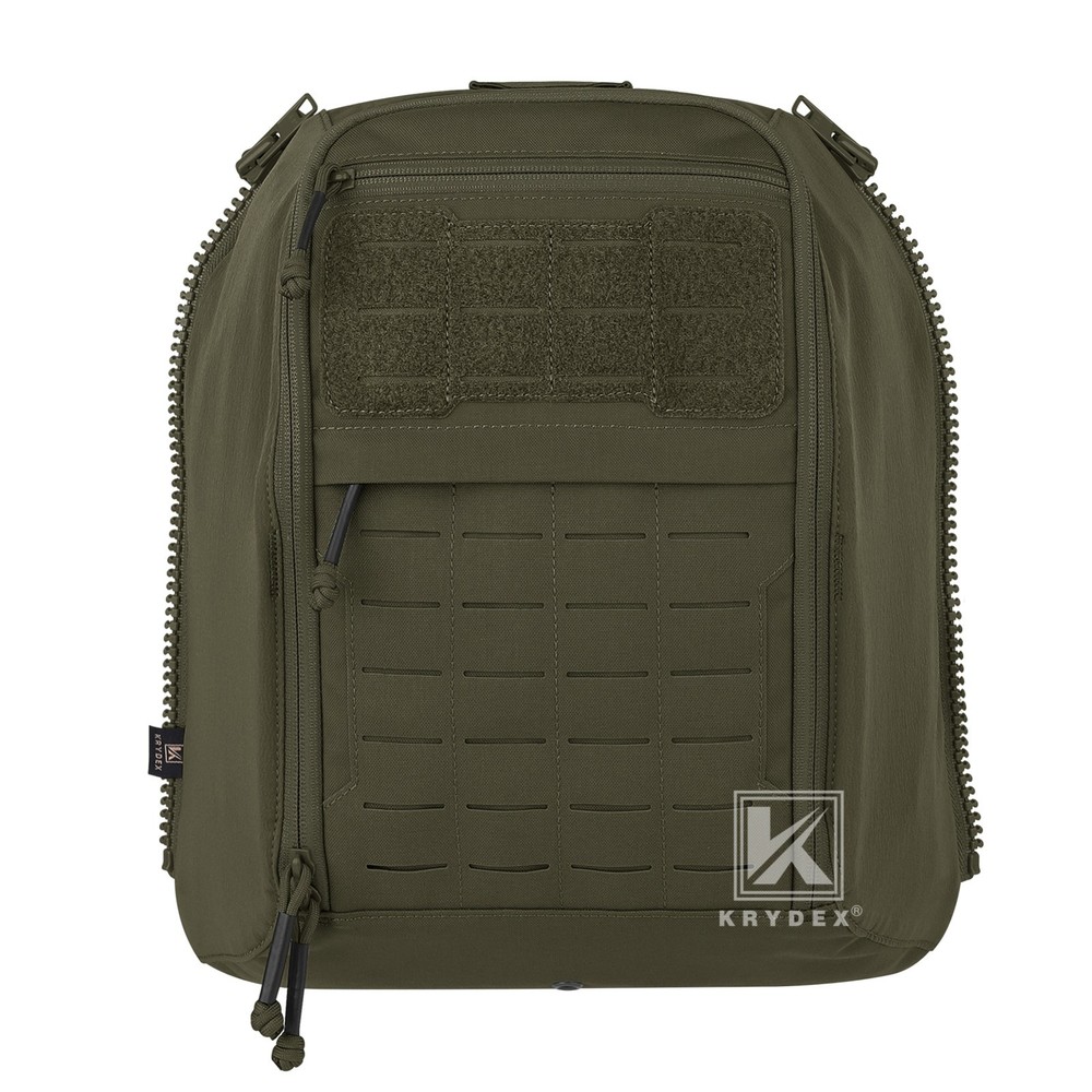 Krydex Tactical Zip-on Back Panel for Scarab Vest MOLLE Helmet Hydration Pack