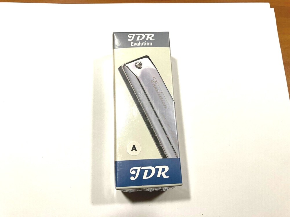 JDR Evalution 10 Hole Diatonic Harmonica Sleek Design-Aluminum Comb-Plays Great!