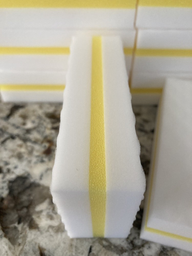 20 PACK YELLOW Magic Melamine Sandwich Sponge Eraser Heavy Duty Extra Durable