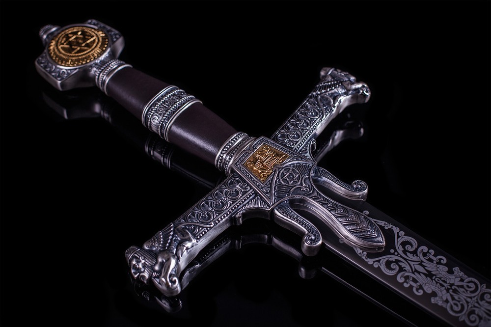 King Solomon's Sword Silver and Gold
