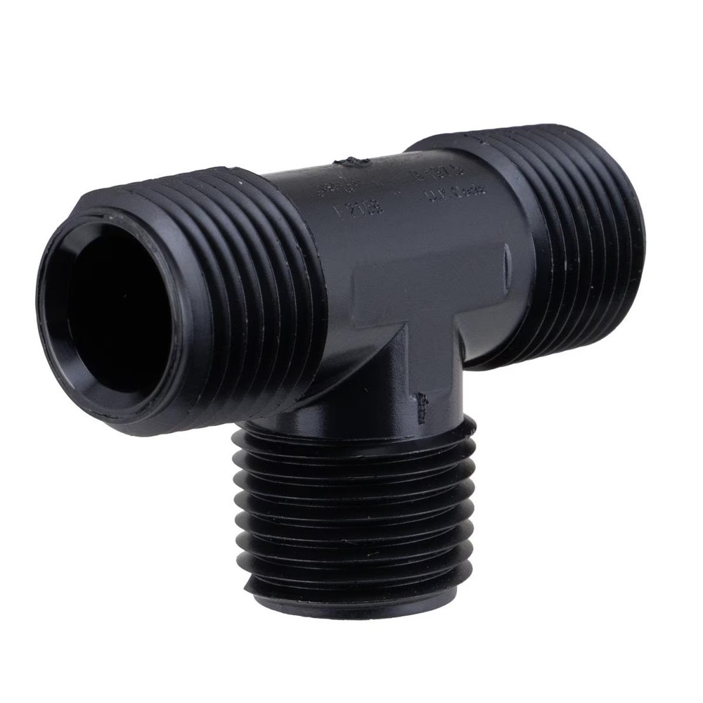 B&B Molders T-Connector Fitting for RV Nautilus System, Black
