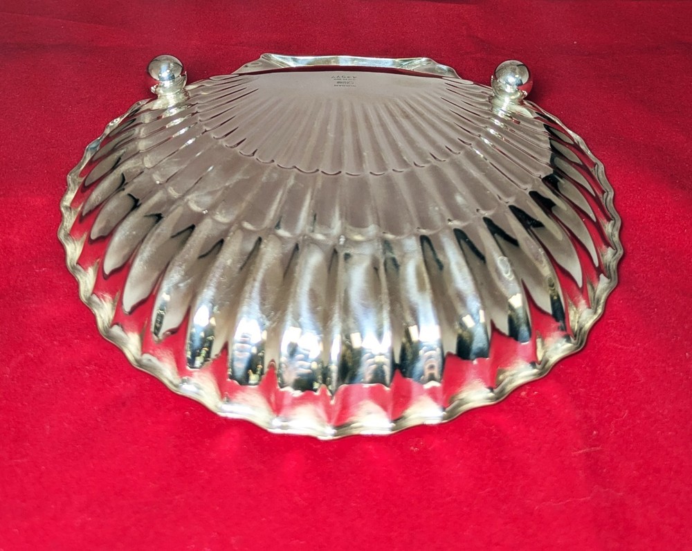 Gorham Sterling Silver Footed Scalloped Shell Candy/Nut Dish, 6'' Diameter