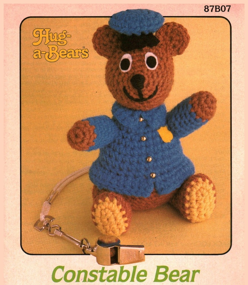 Constable Bear Hug-a-Bears | Annie's Pattern Club 87B07