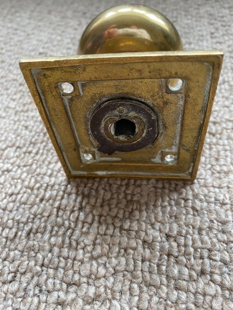 SINGLE Solid Heavy vintage old retro brass style door handle