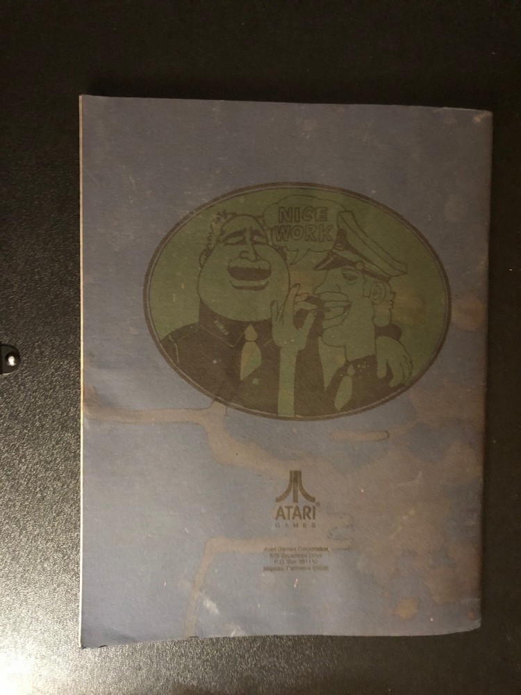 ATARI APB OPERATION MANUAL ORIGINAL ARCADE