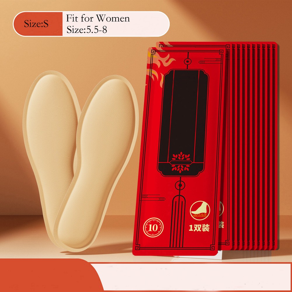 12Hours Heated Insoles Winter Warmer Self-Heating Breathable Foot Patch