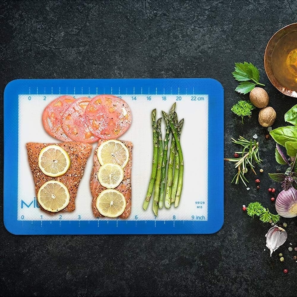 MIU Macaroon Silicone Baking Mat, Non-Stick Cookie Baking Mat, 2 Half Sheets and