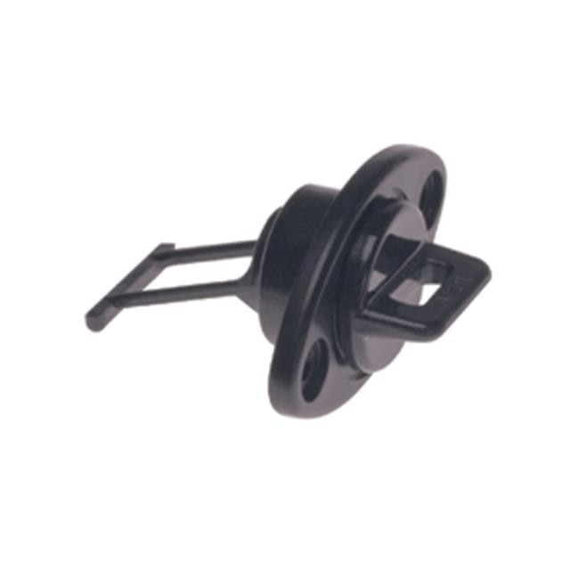 Drain Plug Screw Type with Gasket  Black - 1 in.