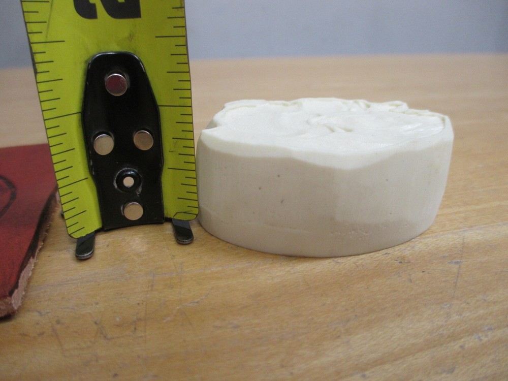 Bison Resin Leatherwork Stamp 2 x 2