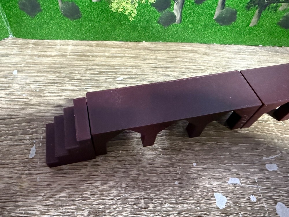 G Scale Loading Dock for Cargo Loading -Two 5 inch x 1.25 Inch Sections w/ Steps