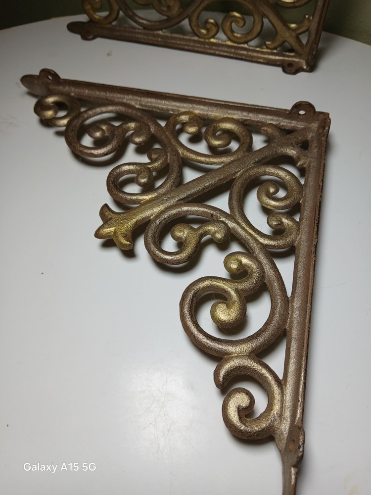 Wall Mount Cast Iron Antique Rustic Shelf Cistern Brackets Shelf Brackets