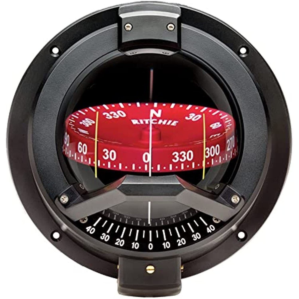 Ritchie BN-202 Navigator Compass - Bulkhead Mount - Black
